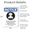 Signmission Hazardous Noise Area OSHA Notice Sign, Aluminum, 18in W x 24in L, 2PK OS-2PACK-NS-A-1824-V-13323 - alternate 5